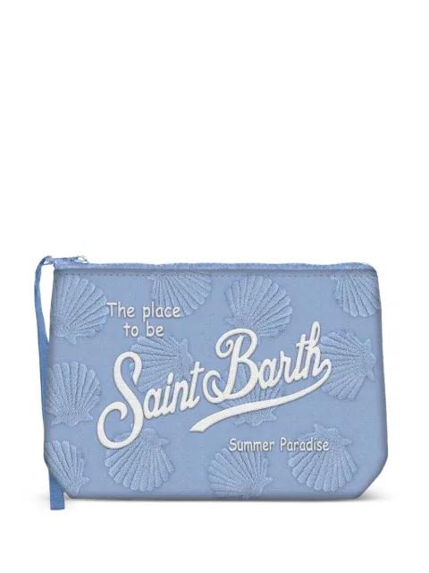 Aline shell-embroidered clutch bag by MC2 SAINT BARTH
