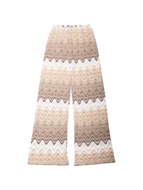 Amalia chevron-knit trousers by MC2 SAINT BARTH