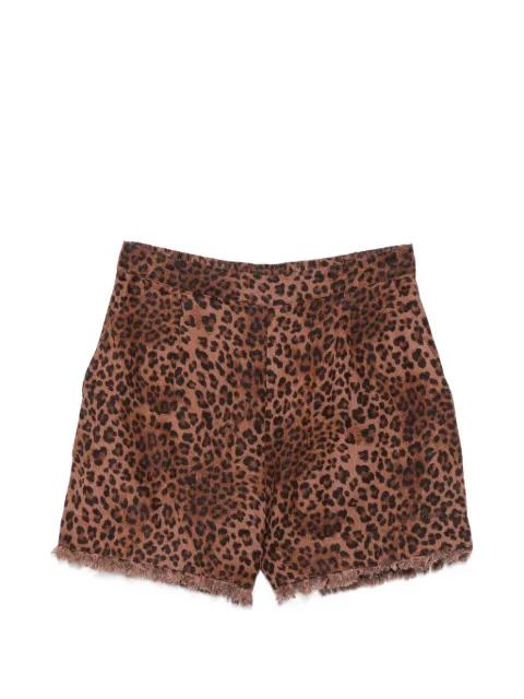 Amani leopard-print frayed shorts by MC2 SAINT BARTH