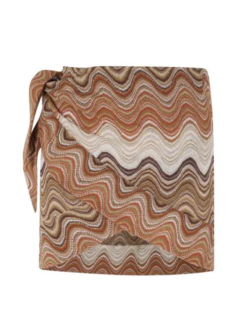 Angie zig-zag wrap skirt by MC2 SAINT BARTH