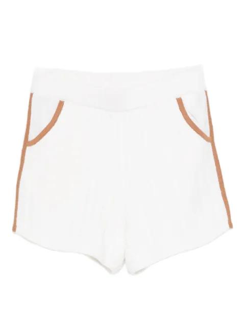 Azure cable-knit shorts by MC2 SAINT BARTH