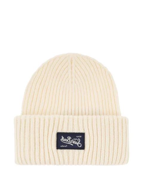 Berry logo-patch beanie hat by MC2 SAINT BARTH