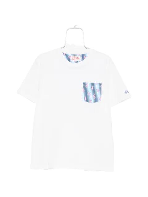Blanche monkey-print pocket T-shirt by MC2 SAINT BARTH