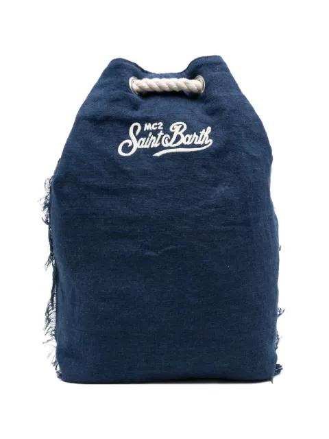 Boat embroidered-logo backpack by MC2 SAINT BARTH