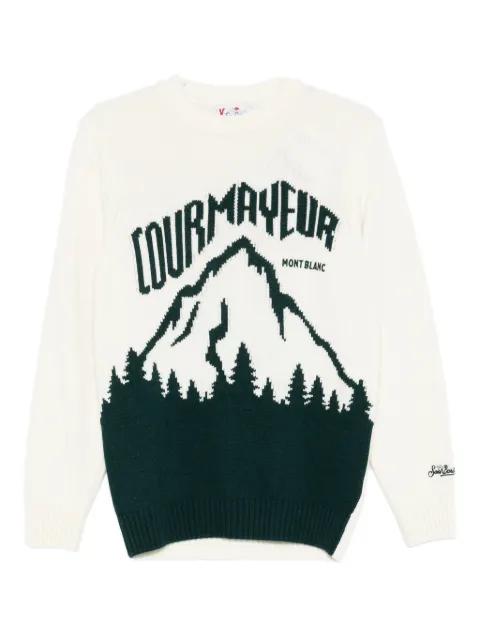 Bombardino mountain-graphic sweater by MC2 SAINT BARTH