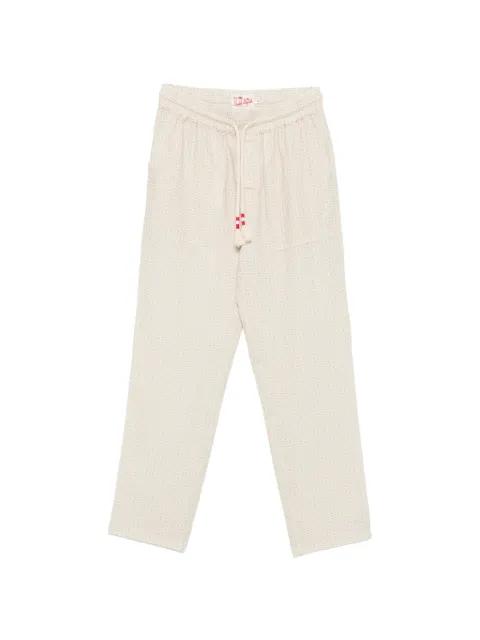 Calais geometric-print trousers by MC2 SAINT BARTH