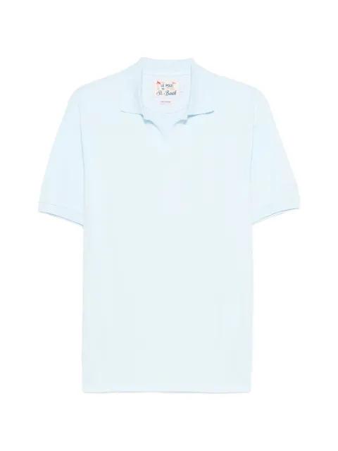 Charles piqué-weave V-neck T-shirt by MC2 SAINT BARTH