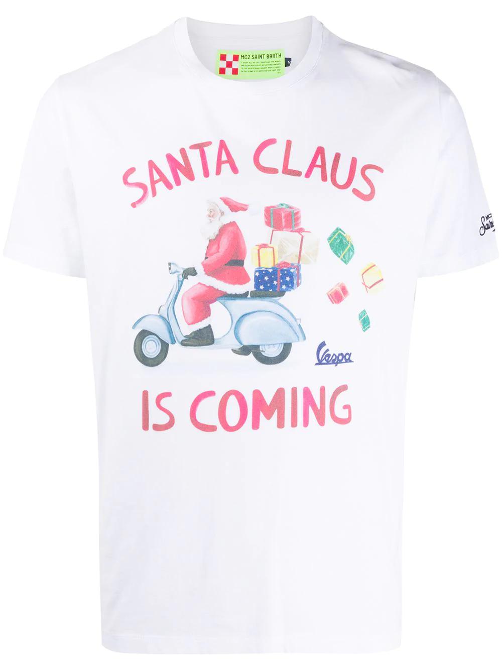 Christmas slogan t-shirt by MC2 SAINT BARTH