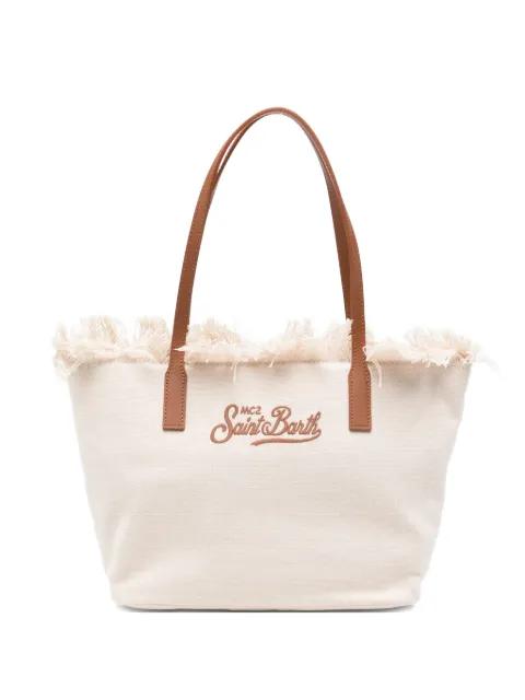 City fringed-trim medium tote bag by MC2 SAINT BARTH
