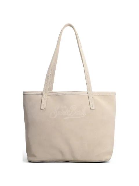 City logo-debossed suede tote bag by MC2 SAINT BARTH