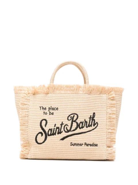 Colette embroidered fringed tote bag by MC2 SAINT BARTH