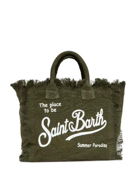 Colette frayed linen tote bag by MC2 SAINT BARTH