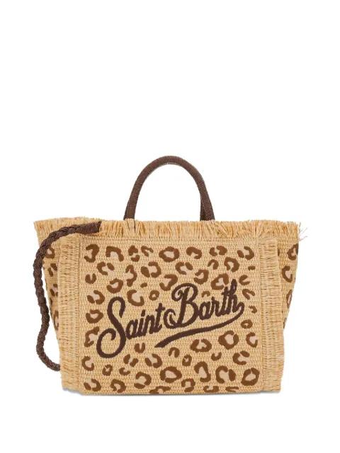 Colette fringe animal-pattern tote bag by MC2 SAINT BARTH