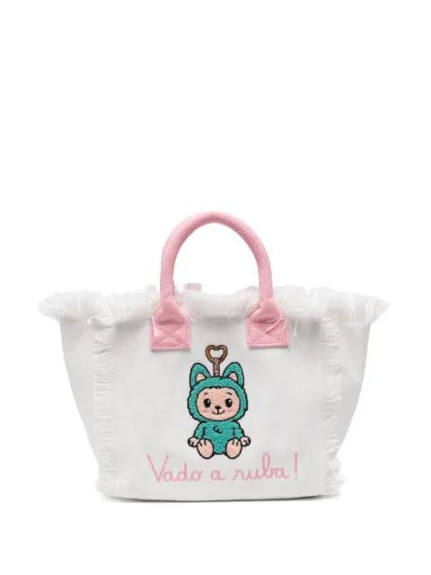 Colette fringed embroidered tote bag by MC2 SAINT BARTH