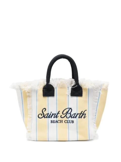 Colette striped frayed-edge tote bag by MC2 SAINT BARTH