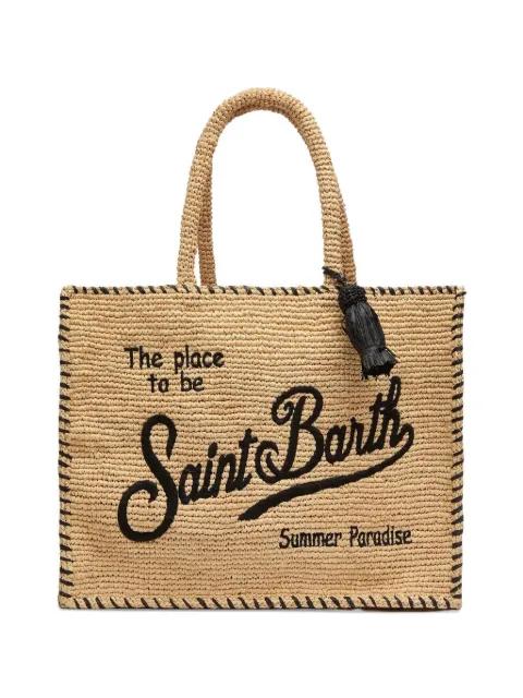 Collette raffia tote bag by MC2 SAINT BARTH