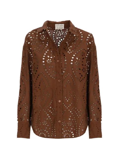 Cristal broderie-anglaise button-up shirt by MC2 SAINT BARTH