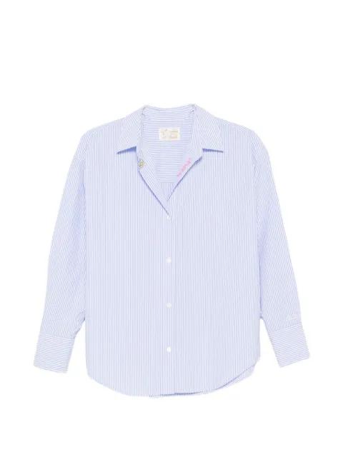 Cristal striped embroidered shirt by MC2 SAINT BARTH