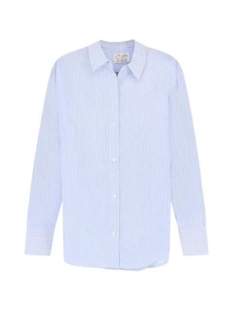 Crystal striped embroidered shirt by MC2 SAINT BARTH