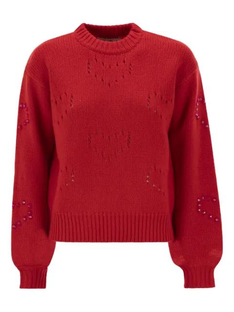 Danya heart-motif jumper by MC2 SAINT BARTH