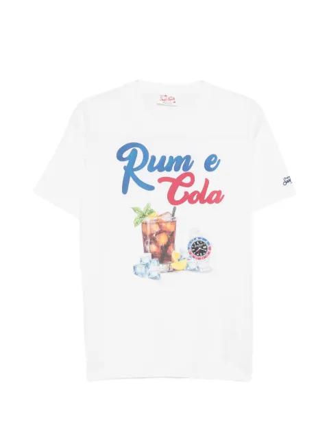 Denver cocktail-print slogan-print T-shirt by MC2 SAINT BARTH