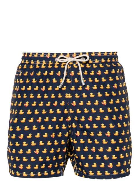 Ducky-print swim shorts by MC2 SAINT BARTH