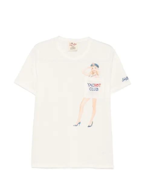 Ecstasea print-detail pocket T-shirt by MC2 SAINT BARTH