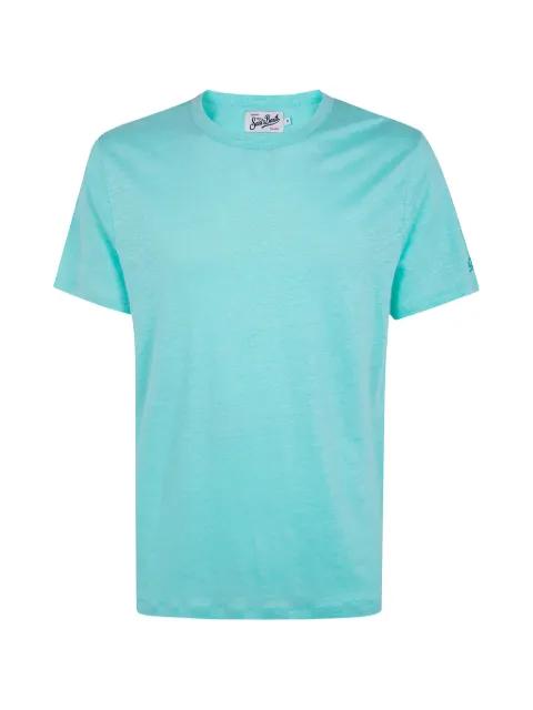 Ecstasea slub-texture logo-embroidered T-shirt by MC2 SAINT BARTH