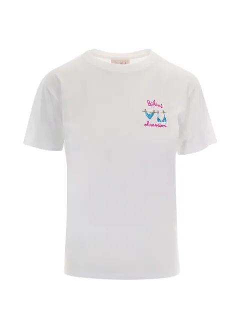 Emilie crystal-embellished embroidered T-shirt by MC2 SAINT BARTH