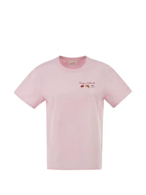 Emilie embroidered cotton T-shirt by MC2 SAINT BARTH