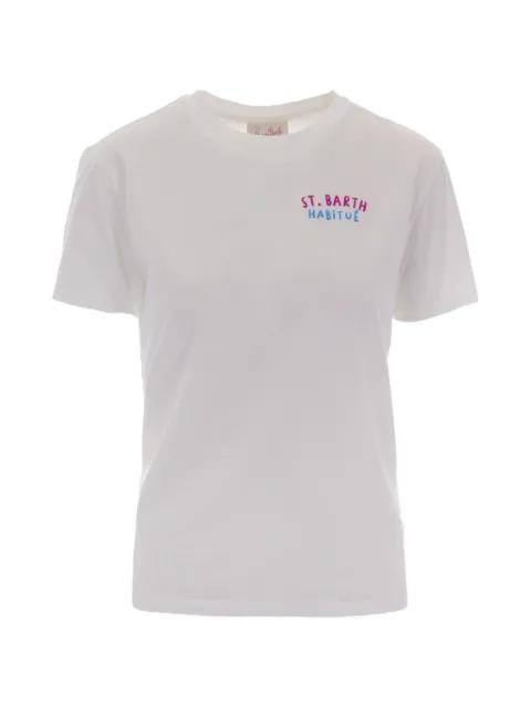 Emilie embroidered cotton T-shirt by MC2 SAINT BARTH