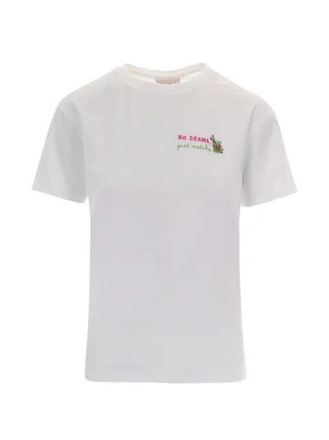 Emilie embroidered cotton T-shirt by MC2 SAINT BARTH