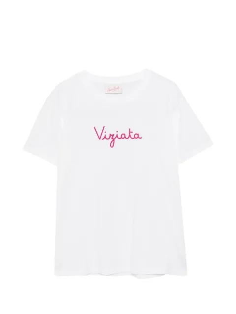 Emilie embroidered cotton T-shirt by MC2 SAINT BARTH