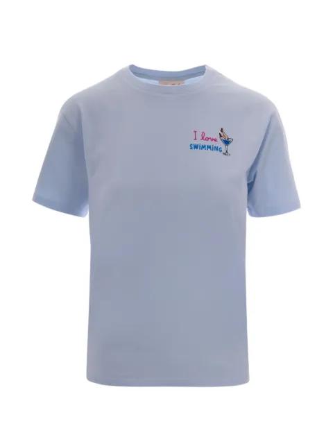Emilie embroidered cotton T-shirt by MC2 SAINT BARTH