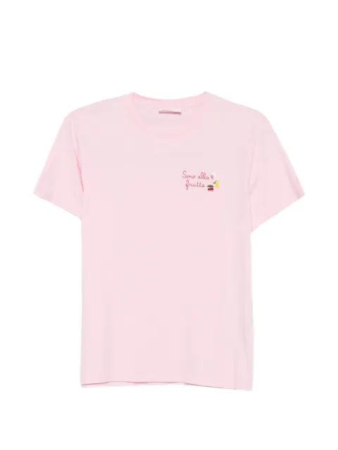 Emilie embroidered-motif cotton T-shirt by MC2 SAINT BARTH