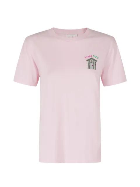 Emilie rhinestone-embellished T-shirt by MC2 SAINT BARTH