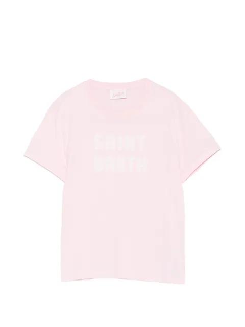 Emilie sequin-embellished logo-patch T-shirt by MC2 SAINT BARTH