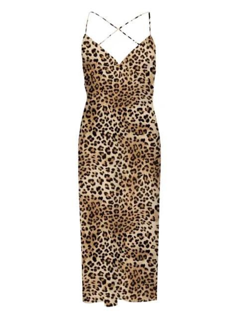 Eydis cross-back leopard-print maxi dress by MC2 SAINT BARTH