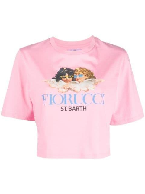 Fiorucci logo-print T-shirt by MC2 SAINT BARTH
