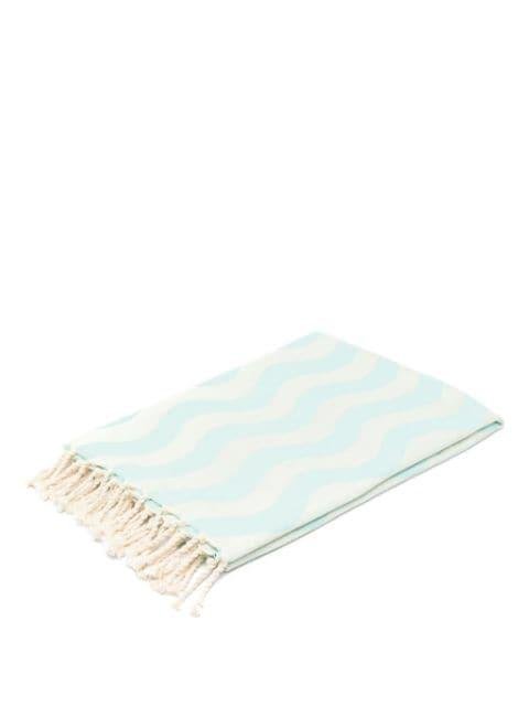 Fouta wave cotton beach towel by MC2 SAINT BARTH