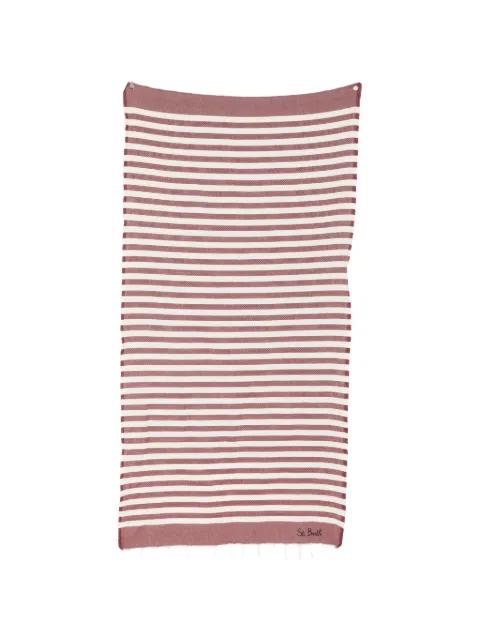Foutas striped fringed beach towel by MC2 SAINT BARTH