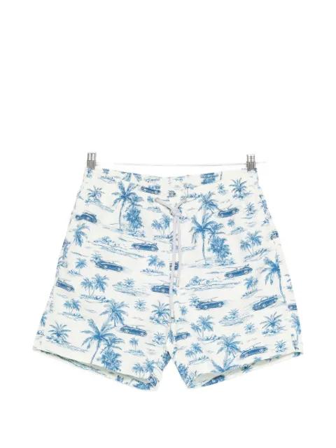 Gustavia car-print swim shorts by MC2 SAINT BARTH