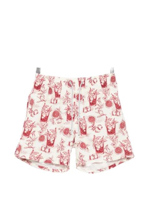 Gustavia cocktail-print swim shorts by MC2 SAINT BARTH