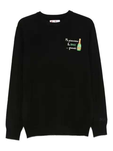 Heron embroidered crew-neck sweater by MC2 SAINT BARTH