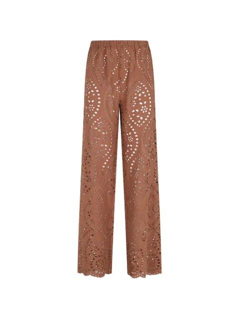 Inez broderie anglaise palazzo pants by MC2 SAINT BARTH