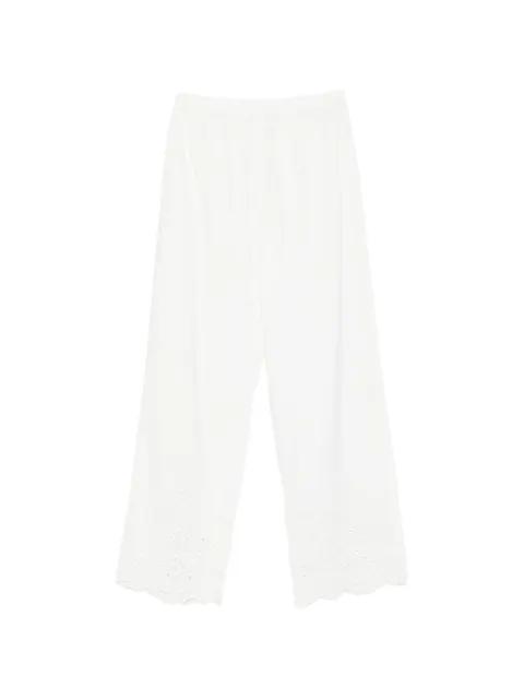 Inez scalloped-hem trousers by MC2 SAINT BARTH
