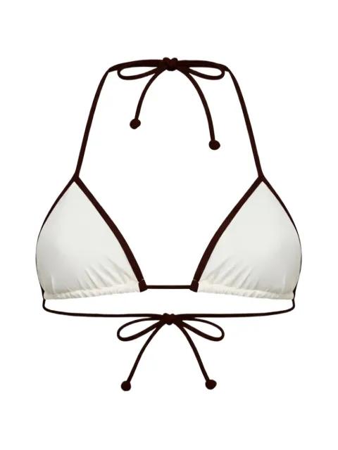 Leah String triangle bikini top by MC2 SAINT BARTH