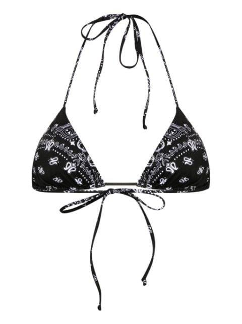 Leah bandana-print bikini top by MC2 SAINT BARTH