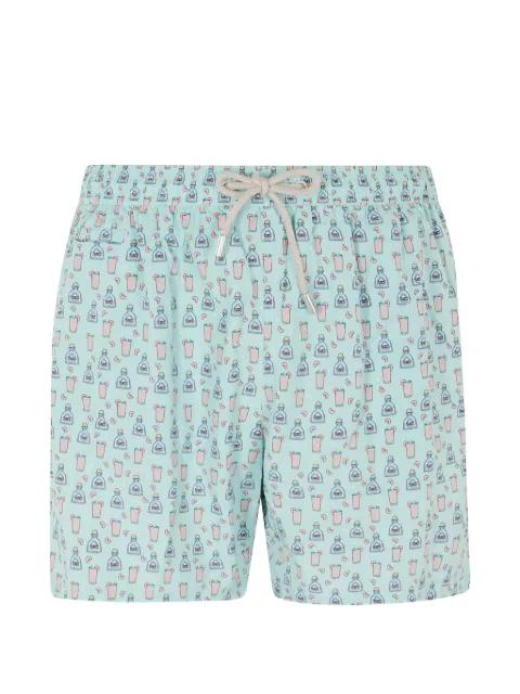 Lighting Micro Fantasy cocktail-print swim shorts by MC2 SAINT BARTH