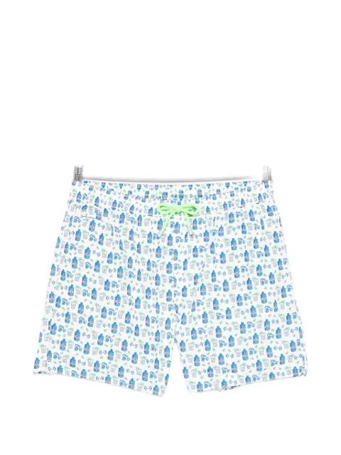 Lighting Micro Fantasy drawstring swim shorts by MC2 SAINT BARTH